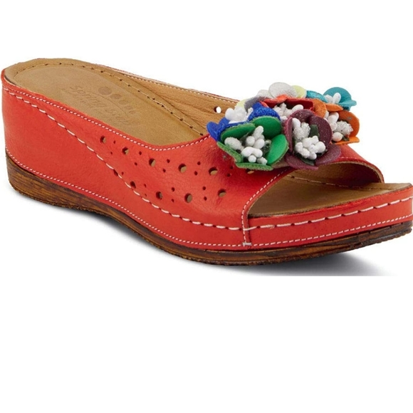 ❣️ - Spring Step Women's Flowerchild Slide Sandal Red EU 36/ US 6Spring Step … - Picture 3 of 5